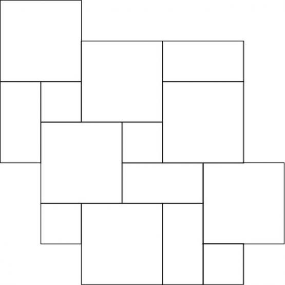 CERDOMUS Cottage Schema 66: 40x40 mit 20x40 mit 20x20 Fliese 