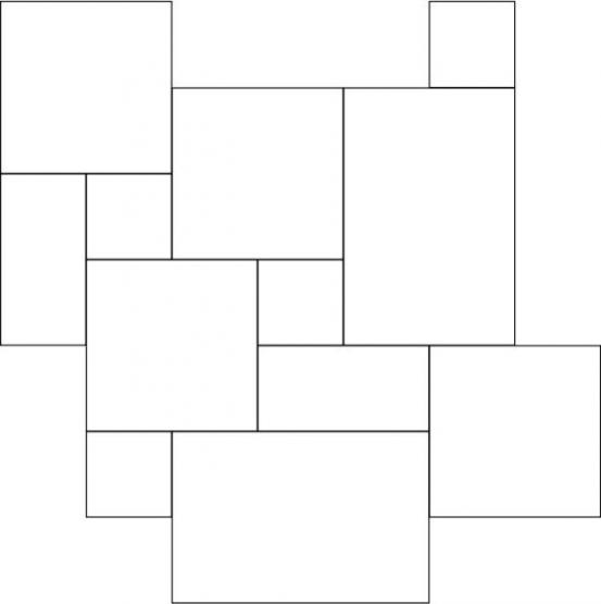 CERDOMUS Effetto Pietra Di Ostuni Schema 79: 40x60 mit 40x40 mit 20x40 mit 20x20 Fliese 
