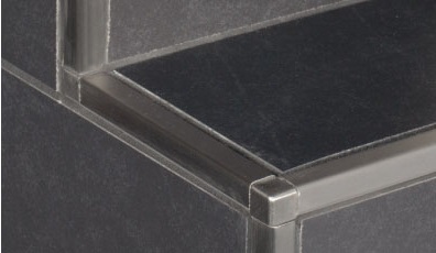 Quadra Profil-Ecken Edelstahl Edelstahl gebürstet | 12.5mm