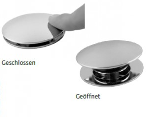 HSK Pop-Up Verschluss Sonderangebot! Chrom 