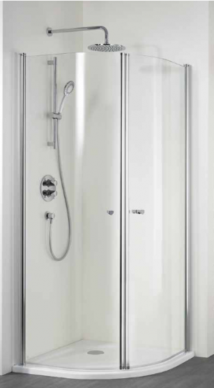 HSK Duschkabine EXKLUSIV RUNDDUSCHE 2-TEILIG, 90cm 