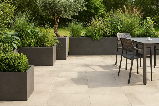 (0) GAZZINI Slide White 40x80 20mm Terrassenplatten 