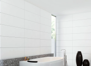 Angebot Wandfliese Weiß matt 30x90cm kalibriert 